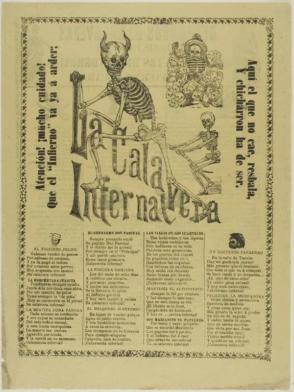 The Infernal Calavera Wall Art by Unknown artist - High-Resolution Digital Print