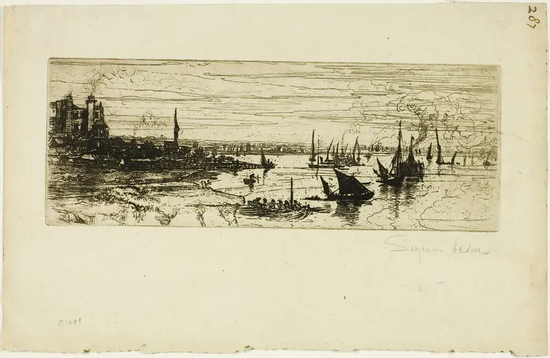The Inn, Purfleet Wall Art by Francis Seymour Haden - High-Resolution Digital Print