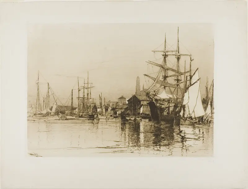 The Inner Harbor, Gloucester Wall Art by Stephen Parrish - High-Resolution Digital Print