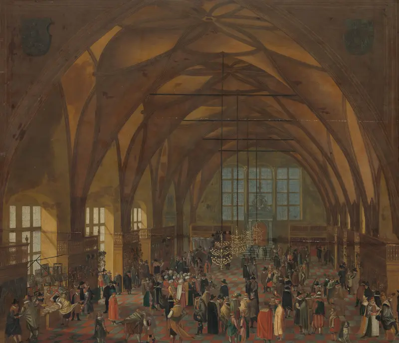 The Interior of the Vladislav Hall, Prague Wall Art by Unknown - High-Resolution Digital Print