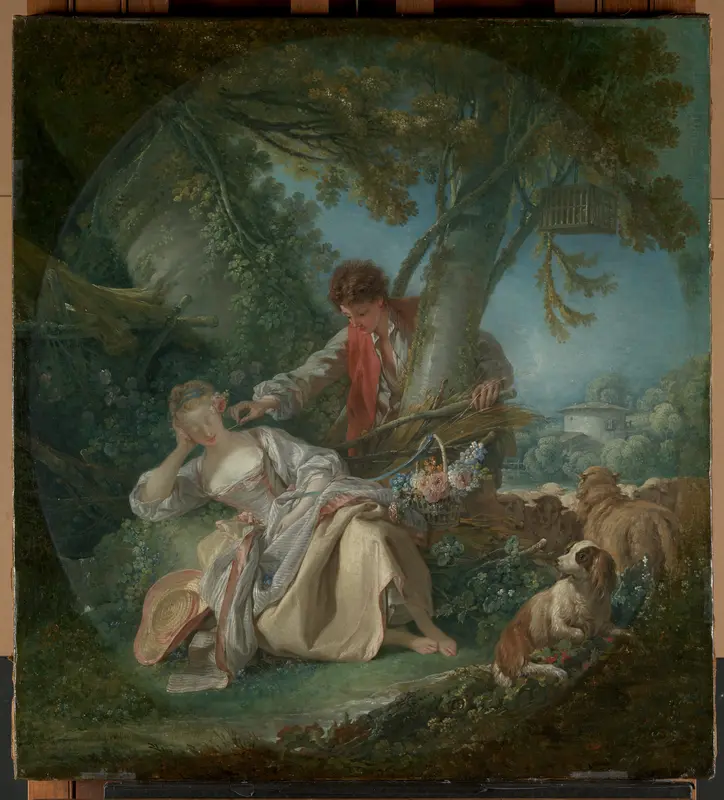 The Interrupted Sleep Wall Art by François Boucher - High-Resolution Digital Print
