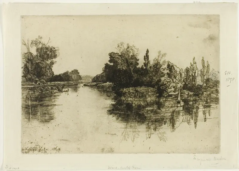 The Island, Boyles's Farm Wall Art by Francis Seymour Haden - High-Resolution Digital Print