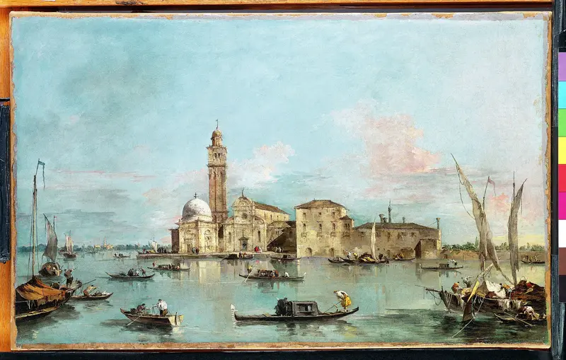 The Island of San Michele, Venice Wall Art by Francesco Guardi - High-Resolution Digital Print