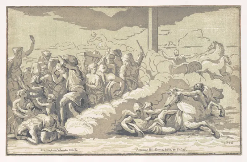 The Israelites Passing the Red Sea, from Diversarum Iconum...Series Secunda Wall Art by Anton Maria Zanetti the Elder - High-Resolution Digital Print