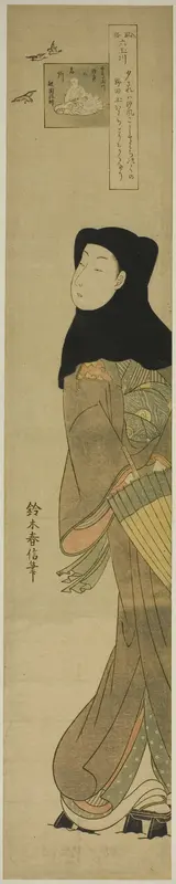 The Jewel River of Plovers (Chidori no Tamagawa), from the series "Six Jewel Rivers in Popular Customs (Fuzoku Mu Tamagawa)"