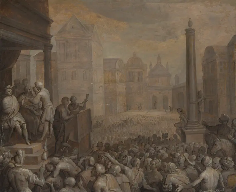 The Judgement of Zaleucus Wall Art by Otto van Veen - High-Resolution Digital Print