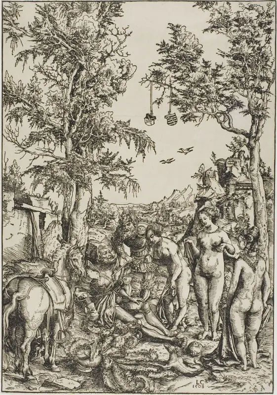 The Judgment of Paris Wall Art by Lucas Cranach the Elder - High-Resolution Digital Print