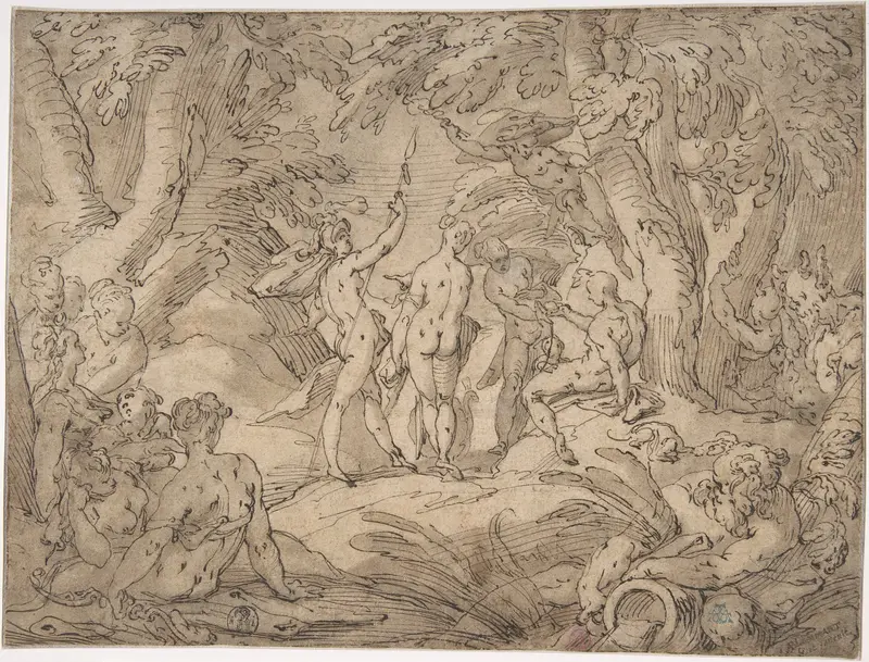 The Judgment of Paris Wall Art by Abraham Bloemaert - High-Resolution Digital Print