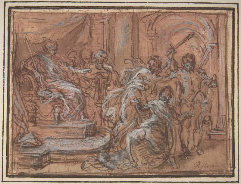 The Judgment of Solomon Wall Art by Giuseppe Passeri (Passari) - High-Resolution Digital Print