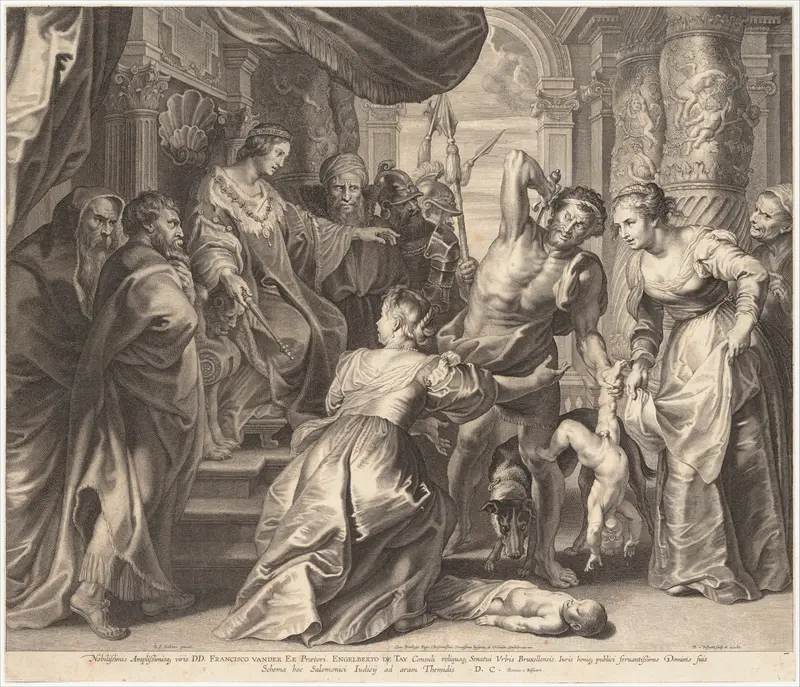The Judgment of Solomon Wall Art by Boetius Adams Bolswert - High-Resolution Digital Print