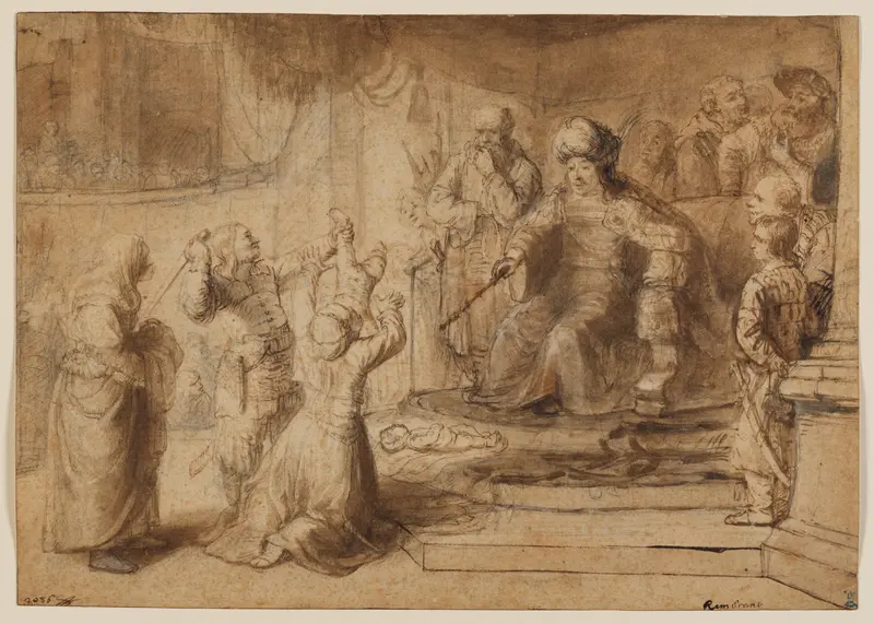 The Judgment of Solomon Wall Art by Constantijn Daniel van Renesse - High-Resolution Digital Print