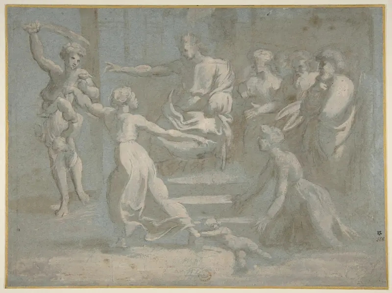 The Judgment of Solomon, after Raphael Wall Art by Biagio Pupini - High-Resolution Digital Print