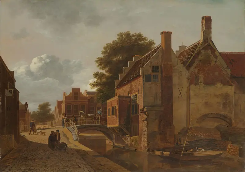 The Kalvermarkt, The Hague Wall Art by Jean François Valois - High-Resolution Digital Print
