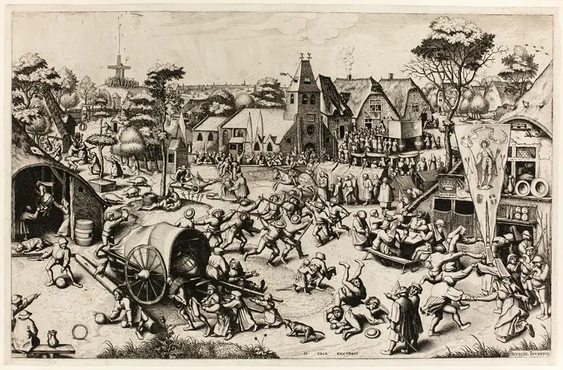 The Kermis of Saint George Wall Art by Johannes van Doetecum - High-Resolution Digital Print