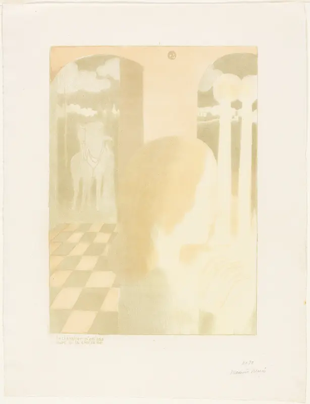 The Knight Did Not Die at the Crusade, plate five from Love Wall Art by Maurice Denis - High-Resolution Digital Print