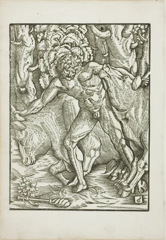 The Labors of Hercules: Capture of the Oxen of the Geryones in Erythia Wall Art by Gabriel Salmon - High-Resolution Digital Print
