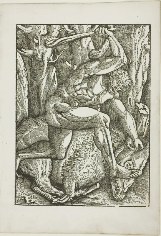 The Labors of Hercules: Hercules Subduing the Erymanthian Boar Wall Art by Gabriel Salmon - High-Resolution Digital Print