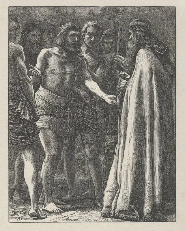 The Labourers in the Vineyard (The Parables of Our Lord and Saviour Jesus Christ) Wall Art by Sir John Everett Millais - High-Resolution Digital Print