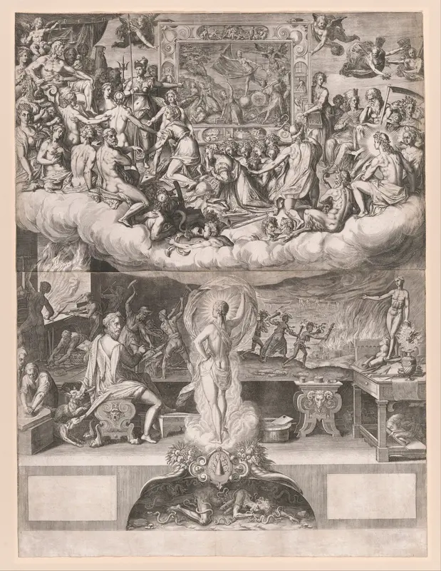 The Lament of the Art of Painting Wall Art by Cornelis Cort - High-Resolution Digital Print
