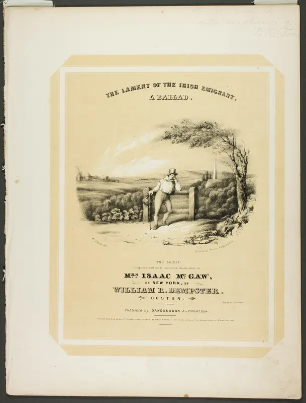 The Lament of the Irish Immigrant