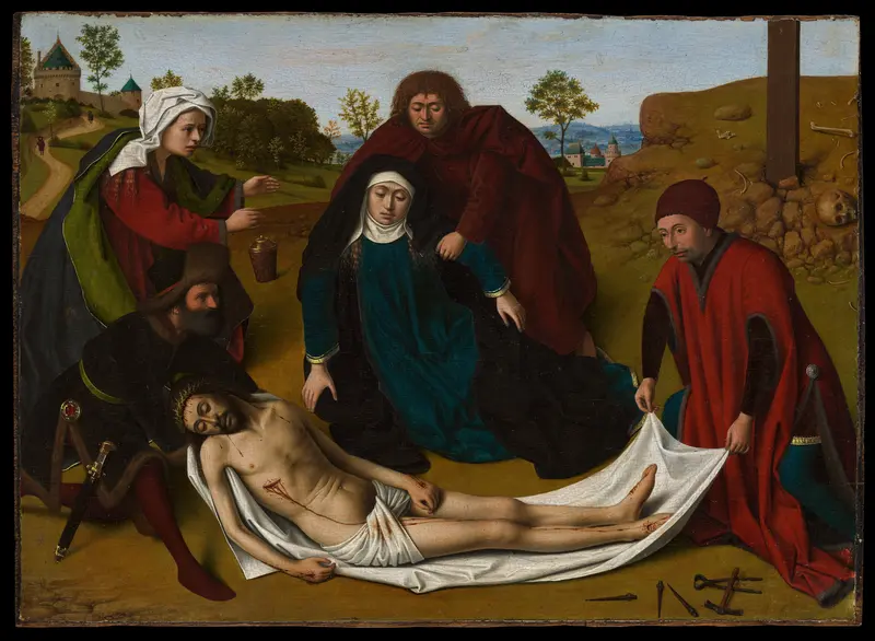 The Lamentation Wall Art by Petrus Christus - High-Resolution Digital Print