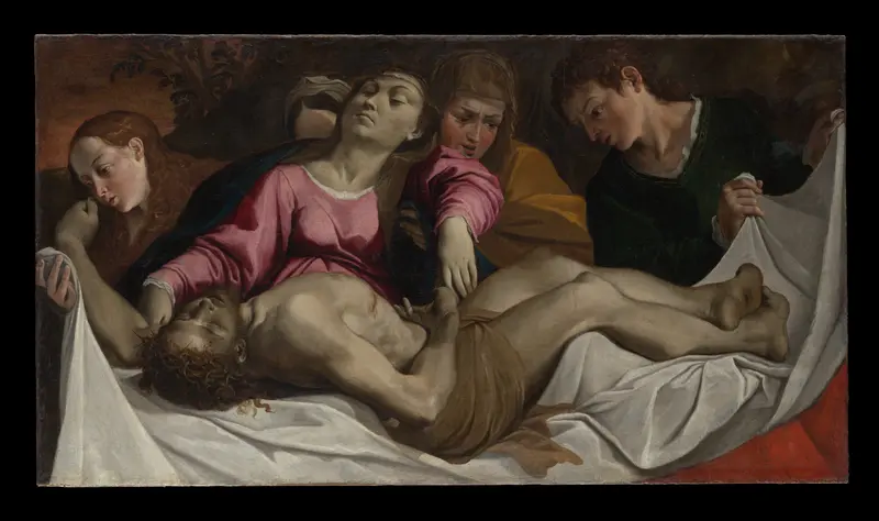 The Lamentation Wall Art by Ludovico Carracci - High-Resolution Digital Print