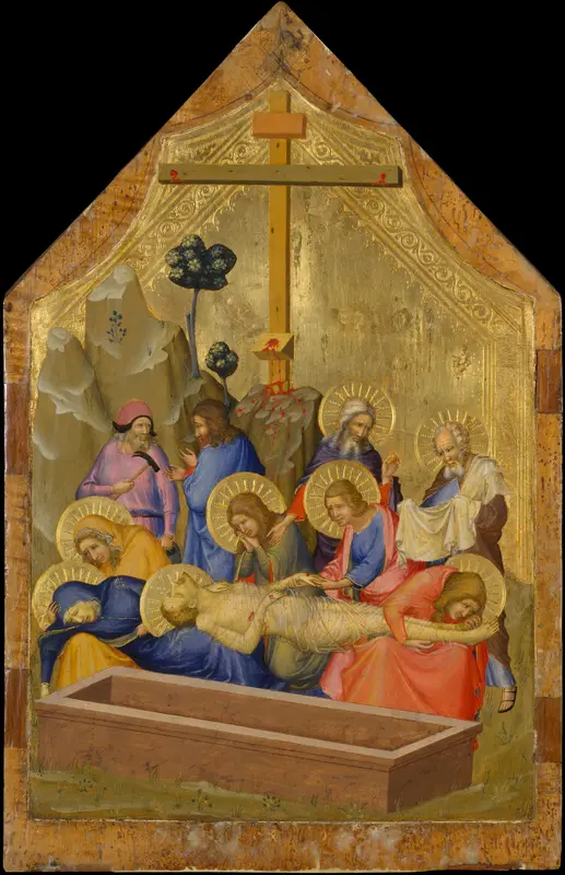 The Lamentation Wall Art by Master of the Codex of Saint George - High-Resolution Digital Print
