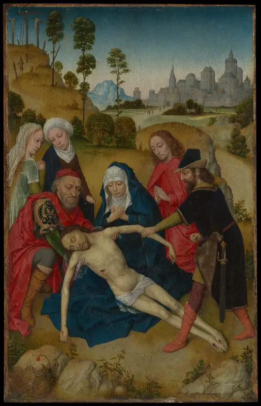 The Lamentation of Christ Wall Art by Simon Marmion - High-Resolution Digital Print