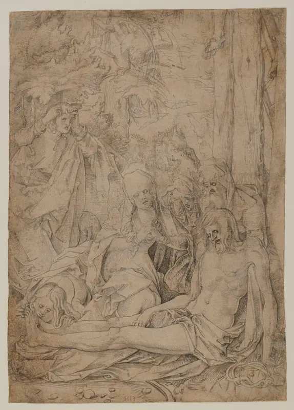 The Lamentation of Christ Wall Art by Circle of Hans Baldung Grien - High-Resolution Digital Print