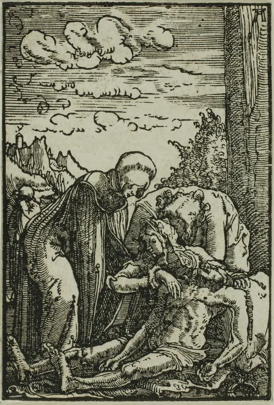 The Lamentation of the Virgin, from The Fall and Redemption of Man Wall Art by Albrecht Altdorfer - High-Resolution Digital Print
