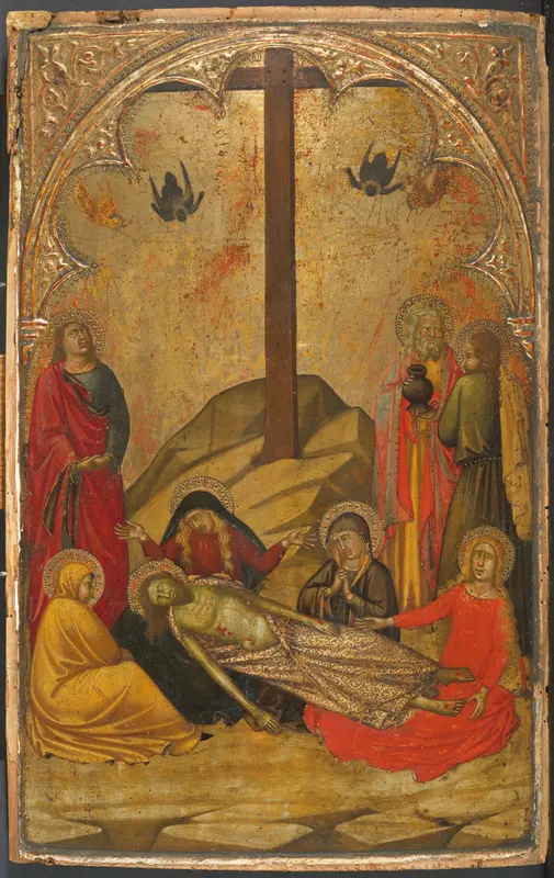 The Lamentation over the Dead Christ Wall Art by Niccolò di Buonaccorso - High-Resolution Digital Print