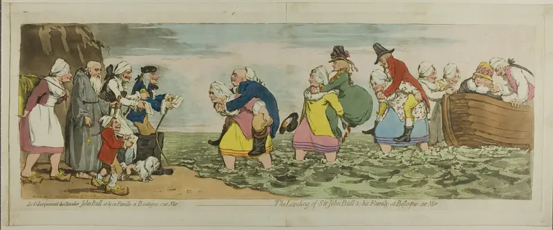The Landing of Sir John Bull & His Family, at Boulogne sur mer