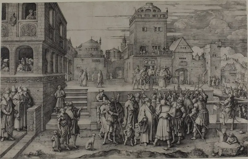 The Large Ecce Homo Wall Art by Lucas van Leyden - High-Resolution Digital Print