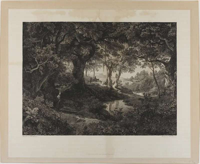 The Large Italian Landscape Wall Art by Johann Wilhelm Schirmer - High-Resolution Digital Print