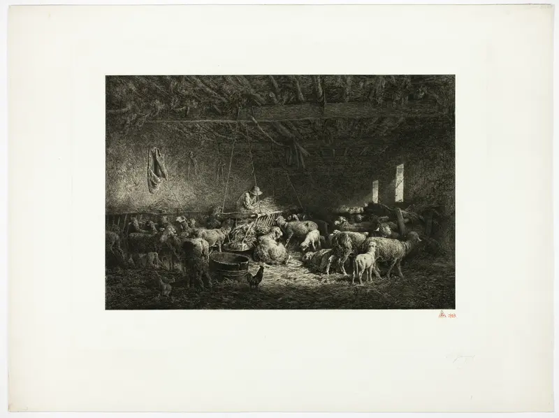 The Large Sheepcot (horizontal plate)