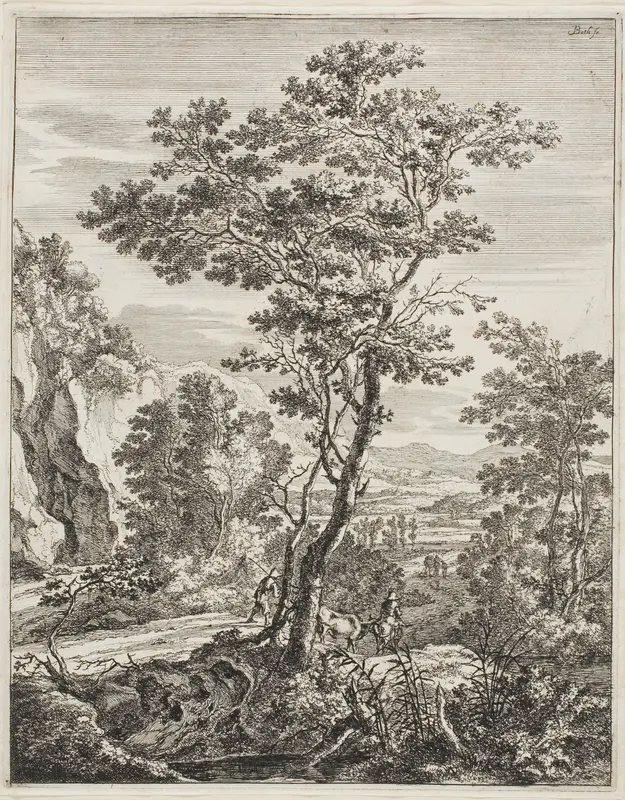 The Large Tree, from Upright Italian Landscapes Wall Art by Jan Both - High-Resolution Digital Print