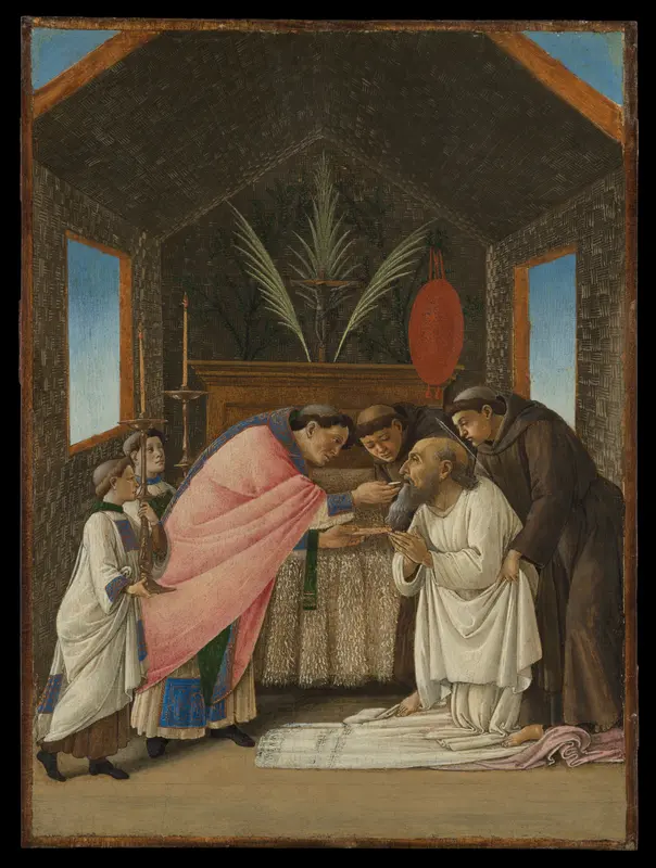 The Last Communion of Saint Jerome Wall Art by Botticelli (Alessandro di Mariano Filipepi) - High-Resolution Digital Print