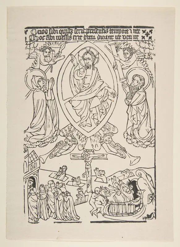 The Last Judgment Wall Art by Anonymous, German, 15th century - High-Resolution Digital Print