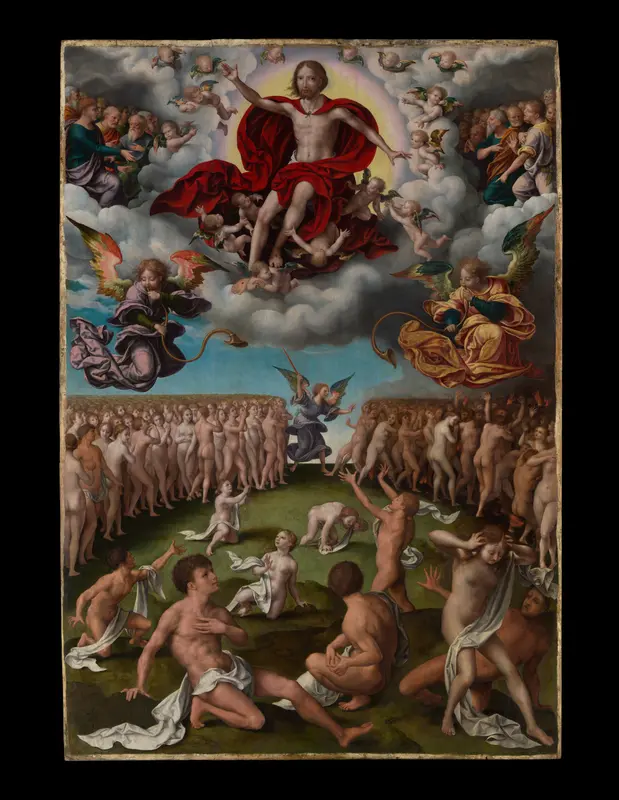 The Last Judgment Wall Art by Joos van Cleve - High-Resolution Digital Print