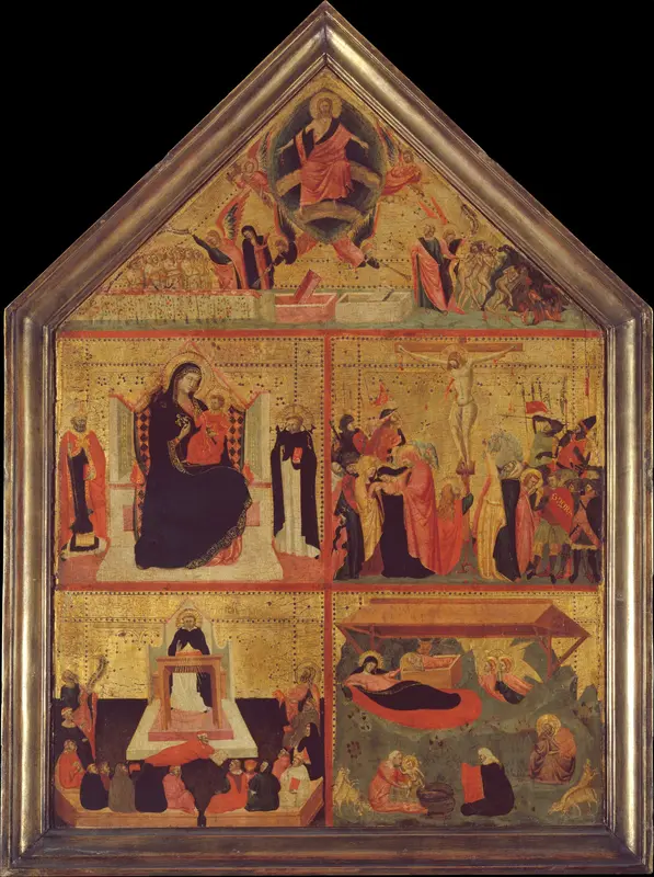 The Last Judgment; The Virgin and Child with a Bishop-Saint and Saint Peter Martyr; The Crucifixion; The Glorification of Saint Thomas Aquinas; The Nativity Wall Art by Master of the Dominican Effigies - High-Resolution Digital Print