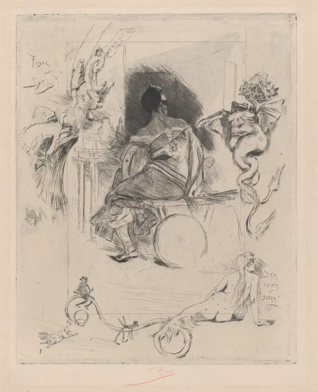 The Last Maja Wall Art by Félicien Rops - High-Resolution Digital Print