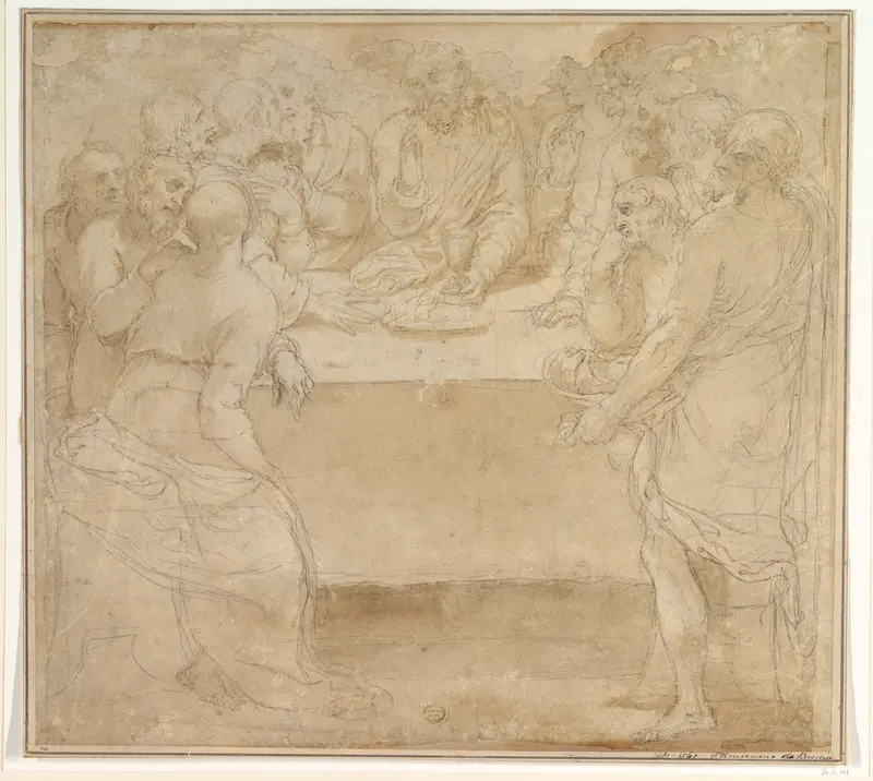 The Last Supper Wall Art by Anonymous, Italian, mid-16th century - High-Resolution Digital Print