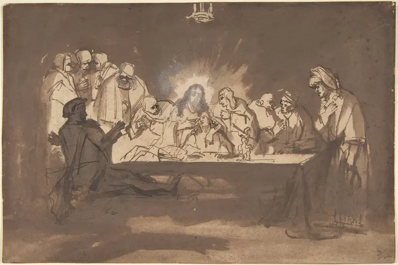 The Last Supper Wall Art by Philips Koninck - High-Resolution Digital Print