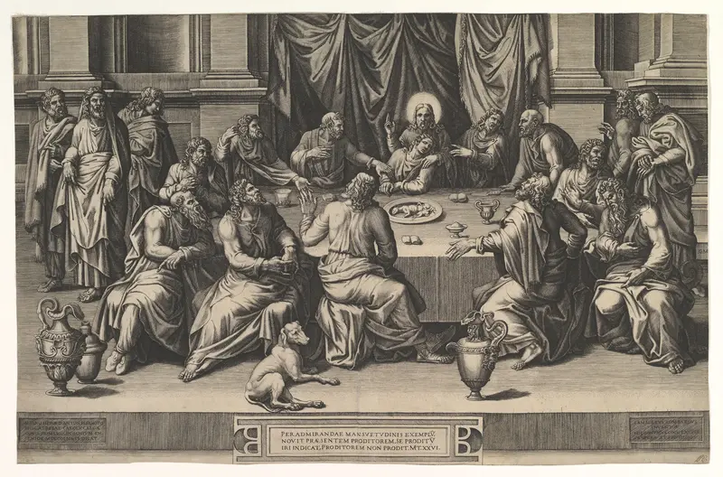 The Last Supper Wall Art by Giorgio Ghisi - High-Resolution Digital Print