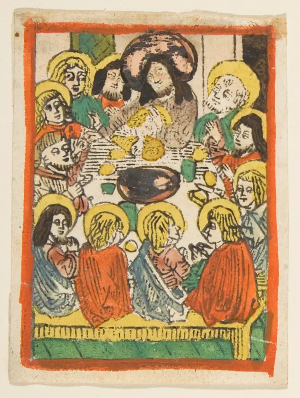 The Last Supper Wall Art by Anonymous, German, 15th century - High-Resolution Digital Print