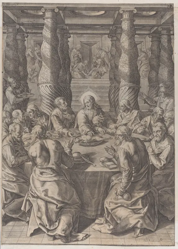 The Last Supper Wall Art by Giovanni Battista Mazza - High-Resolution Digital Print