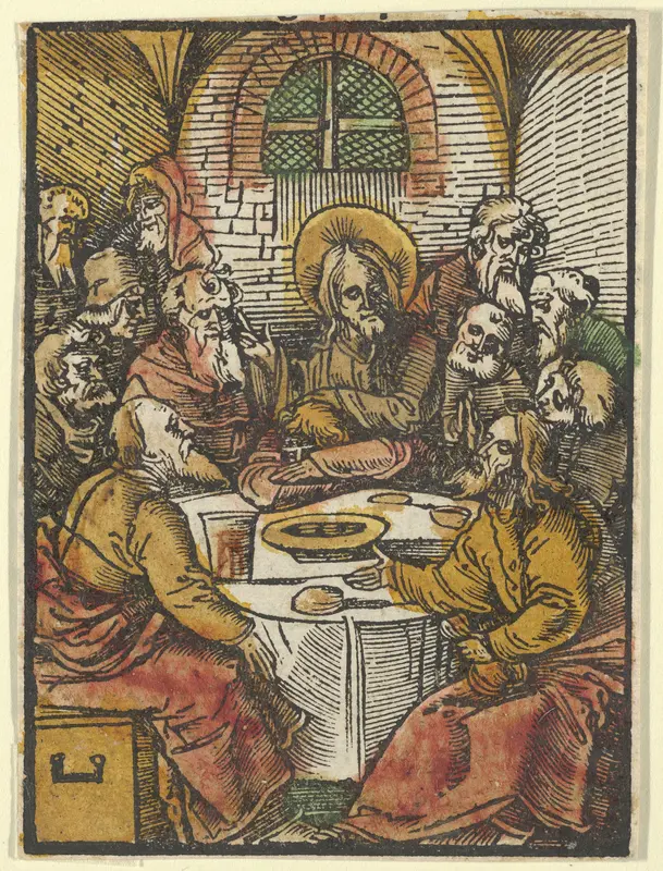 The Last Supper, from Das Plenarium Wall Art by Hans Schäufelein - High-Resolution Digital Print