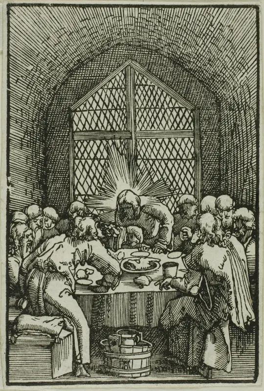 The Last Supper, from The Fall and Redemption of Man Wall Art by Albrecht Altdorfer - High-Resolution Digital Print