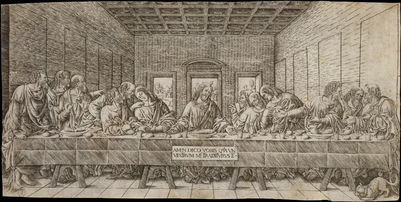 The Last Supper, with a Spaniel