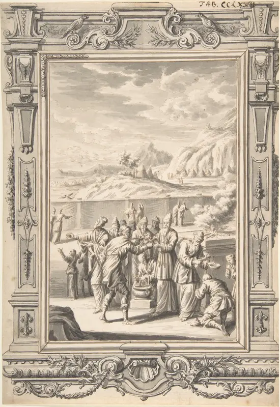 'The law of the leper in the day of his cleansing' Wall Art by Johann Melchior Füssli - High-Resolution Digital Print